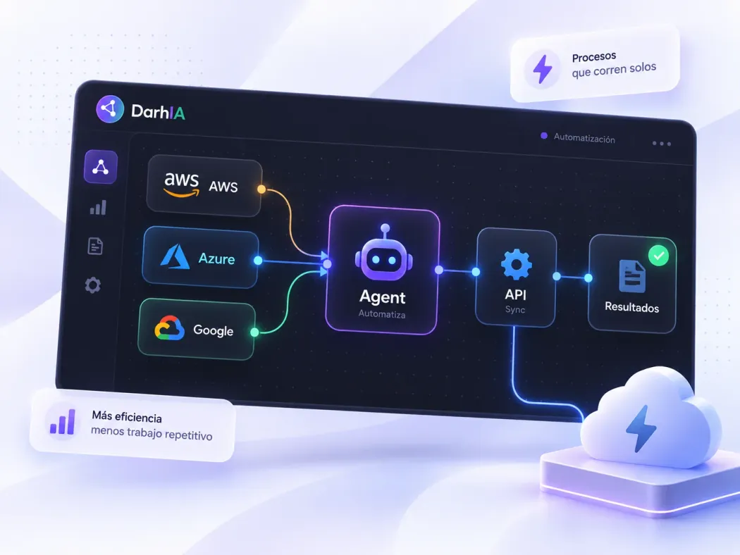 Mockup de automatización de procesos, vista 1